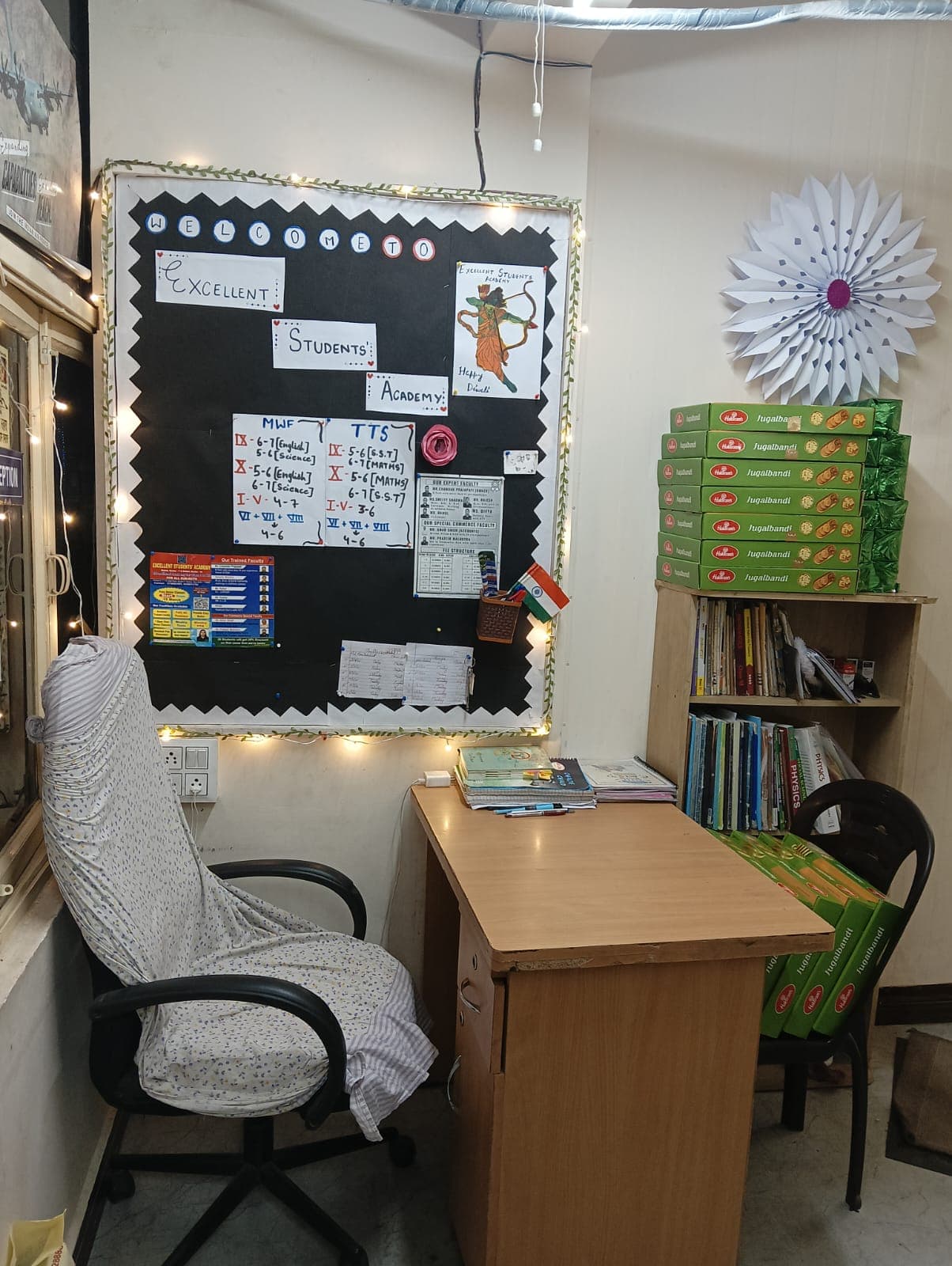 Welcome corner inside ESA