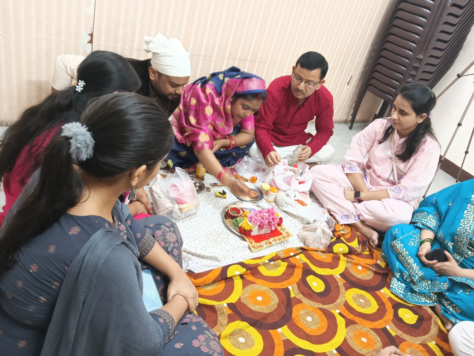Puja being performed at ESA