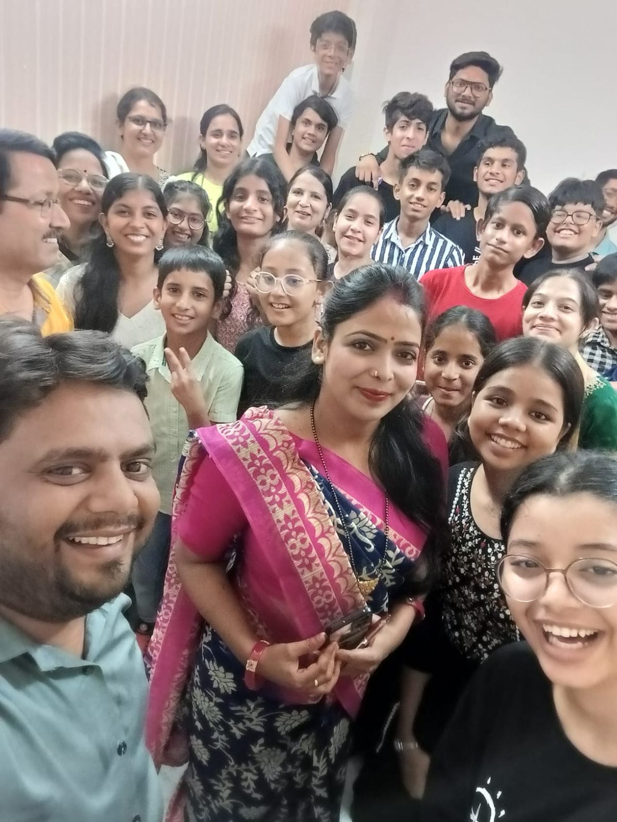 Group selfie with ESA faculty