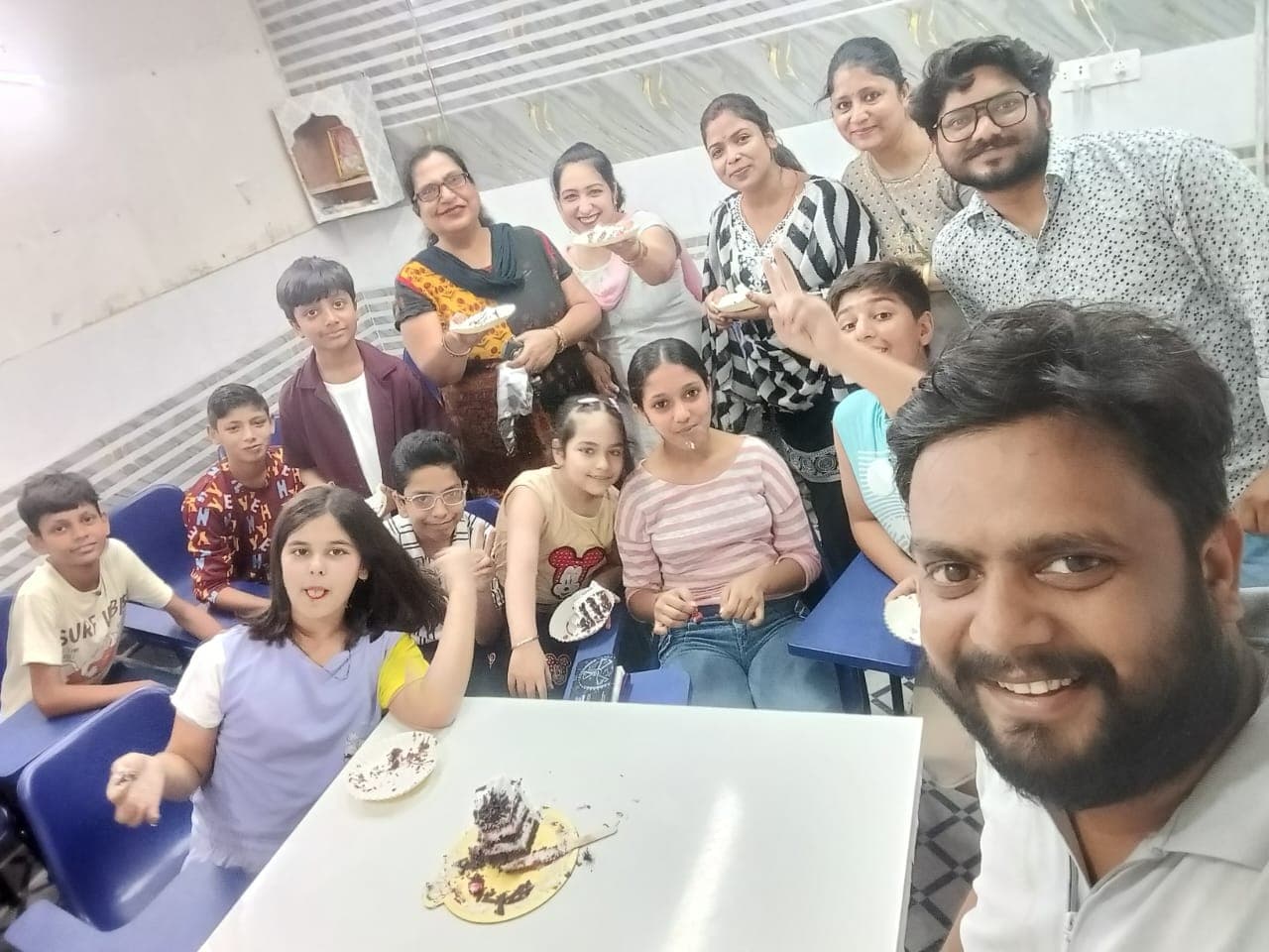 Birthday celebration with applause at ESA