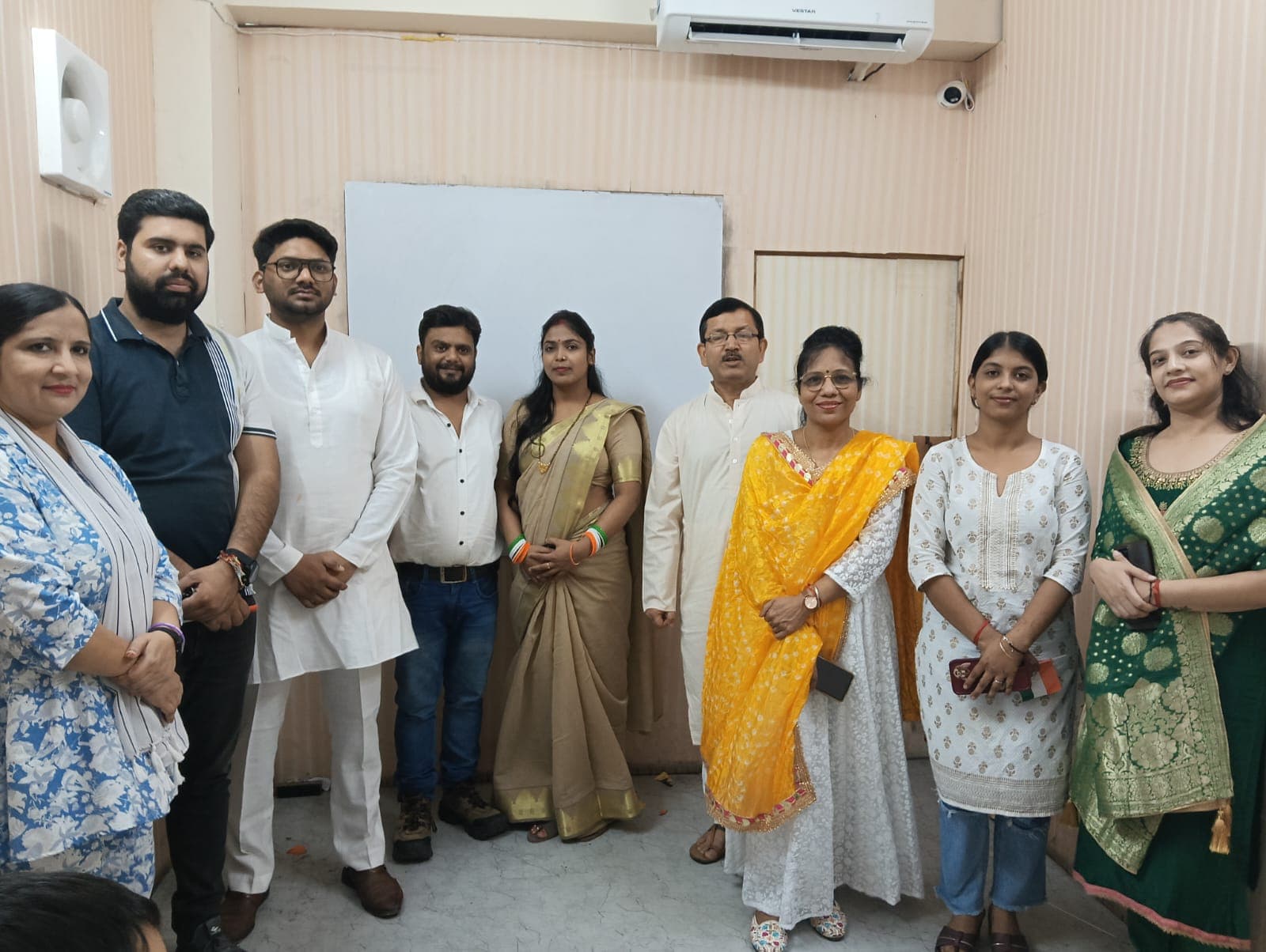 Faculty line-up on Teachers' Day