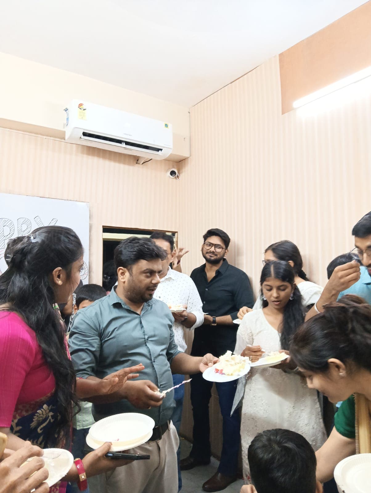 Birthday cake celebration at ESA