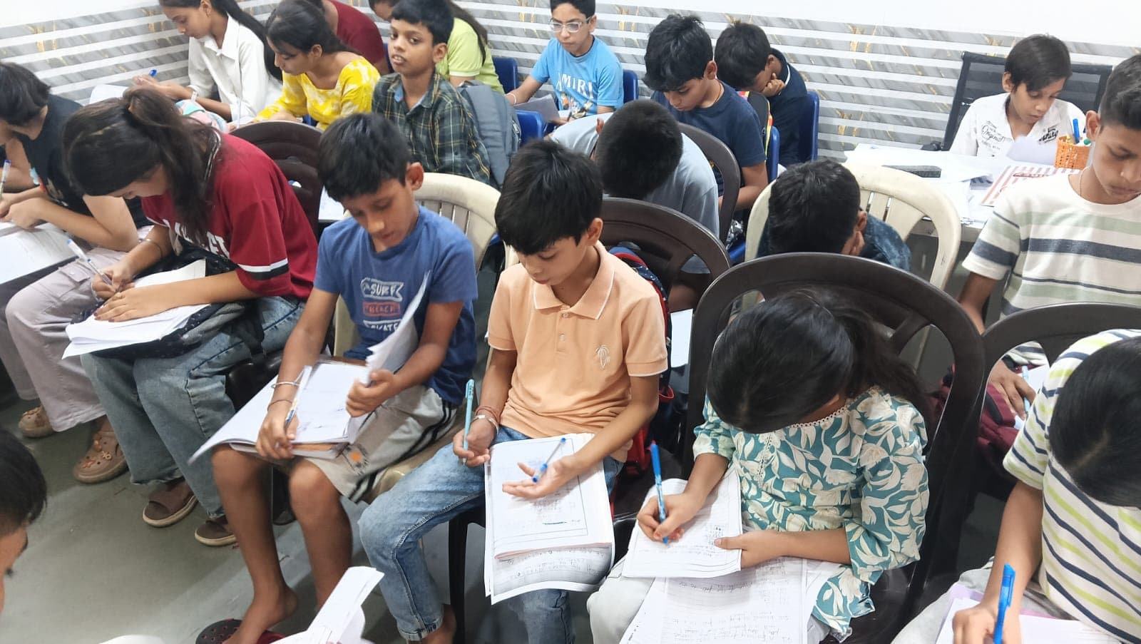 Junior batch test in progress