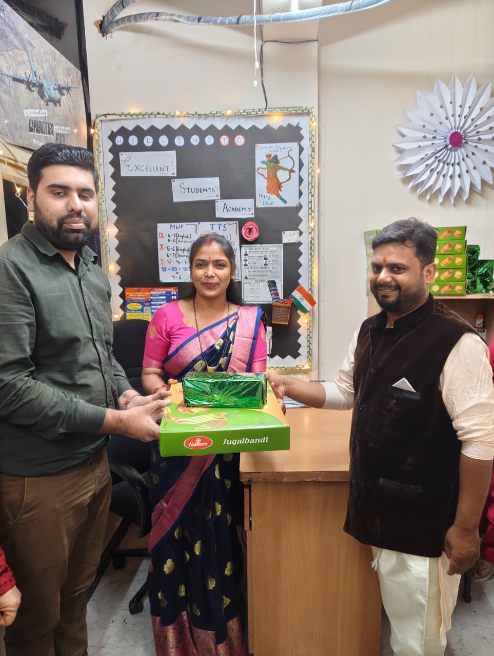 Sweet box gifted to ESA founder during festival