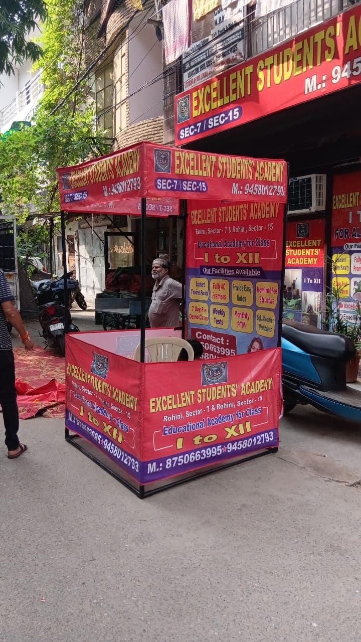ESA roadside enrolment stall in Rohini Sector 7