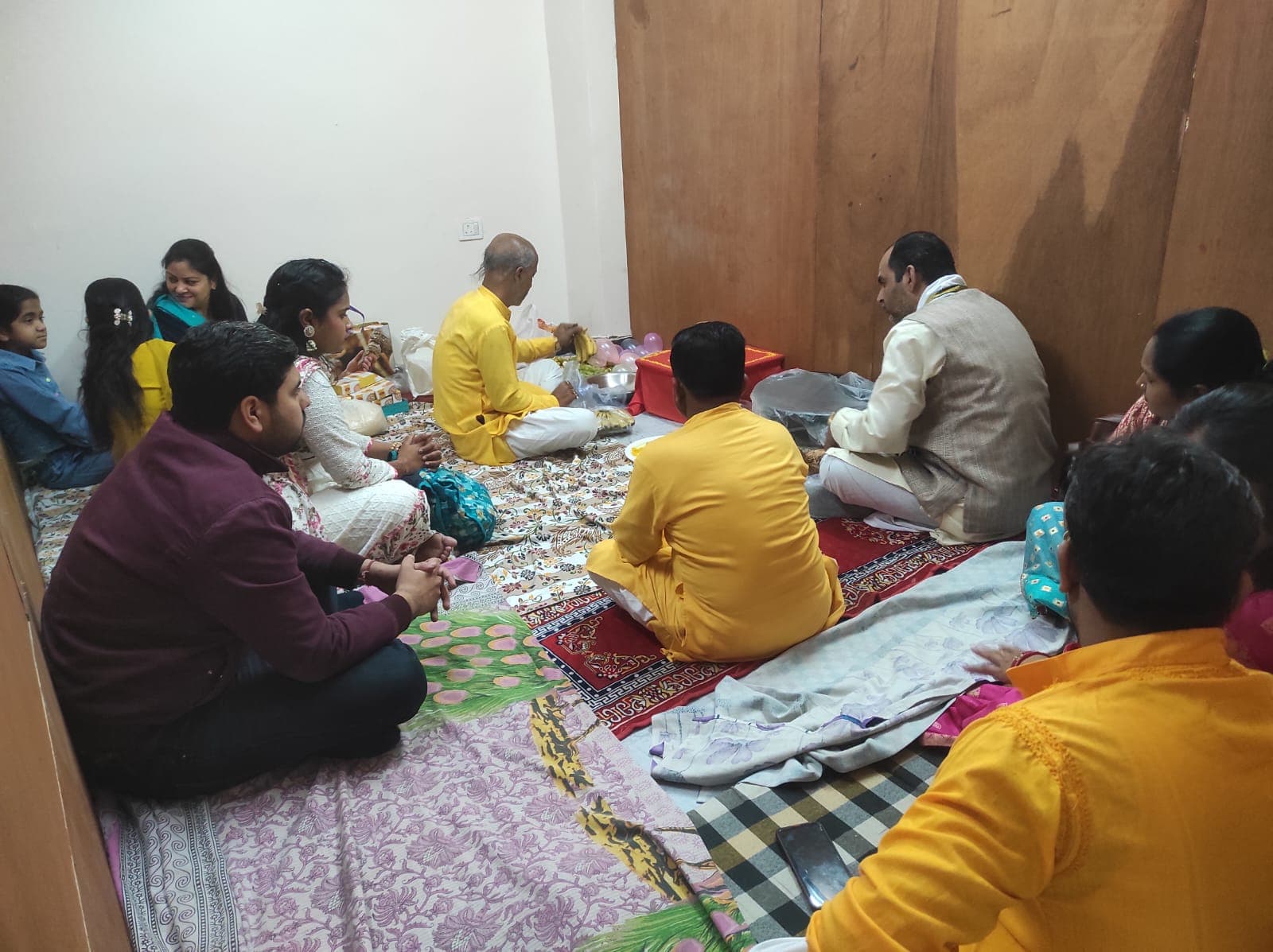 Havan ceremony with sacred fire at ESA
