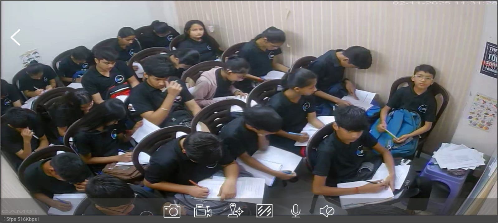 ESA Rohini students attempting chapter test